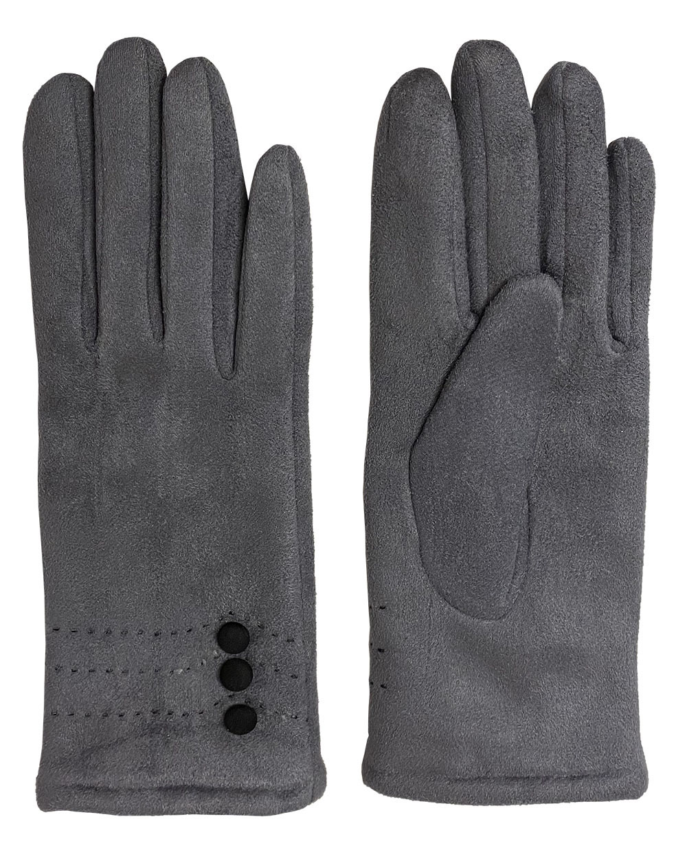 Greta Ladies Faux Suede Dress Glove - Gloves & Mittens